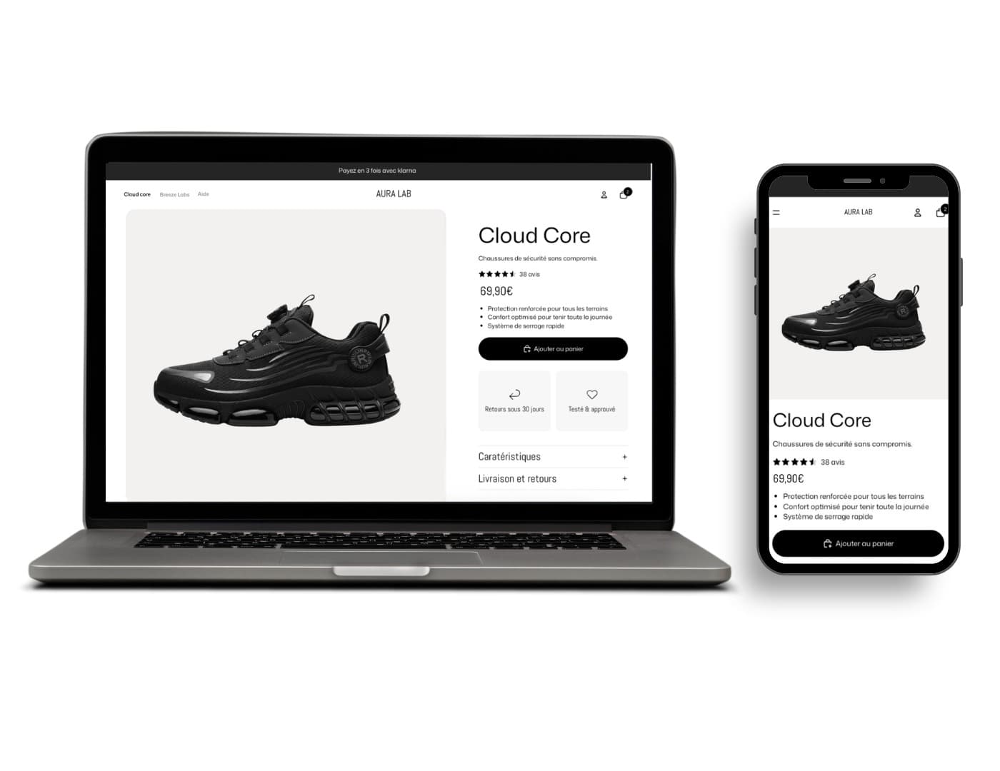 Thème Shopify Tinker optimisé par Aura Lab